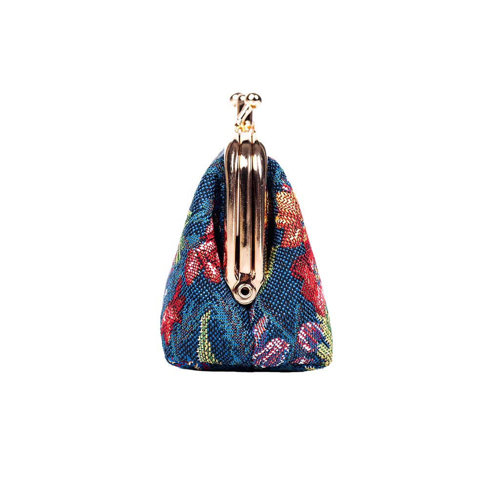 V&A Licensed Flower Meadow Blue - Frame Purse
